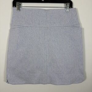 SC &‎ Co Pull On Women Skort Skirt Shorts Medium Blue Stretch Pockets 6" Inseam